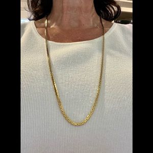 Vintage Monet Box Link Snake Chain